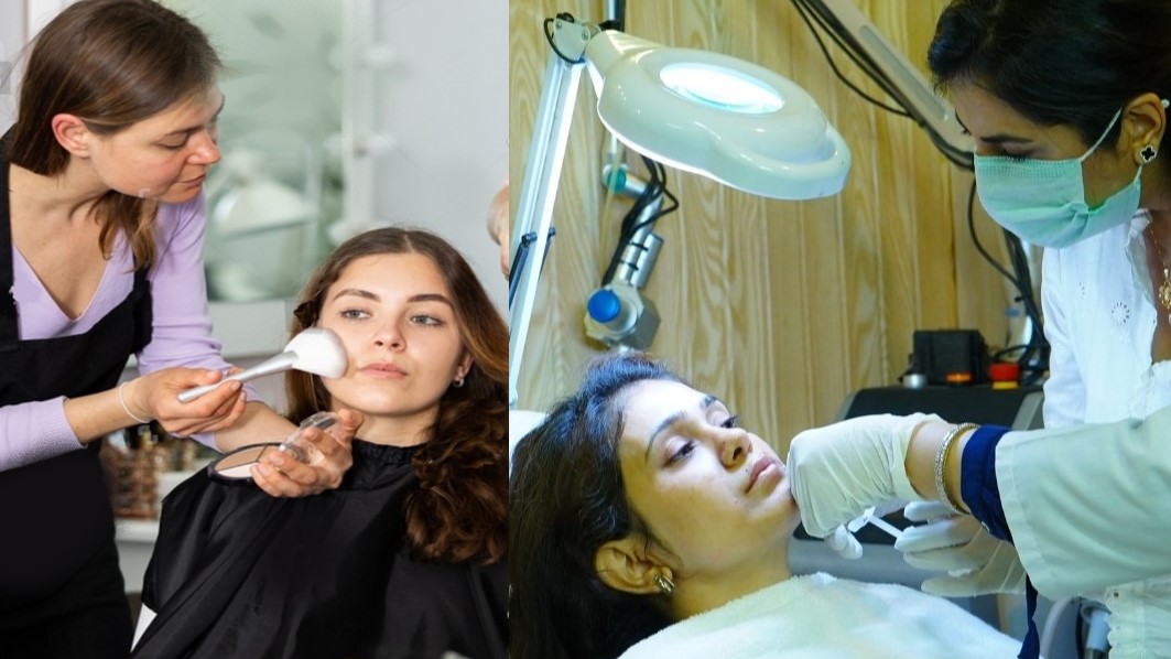 difference between beautician and dermatologist